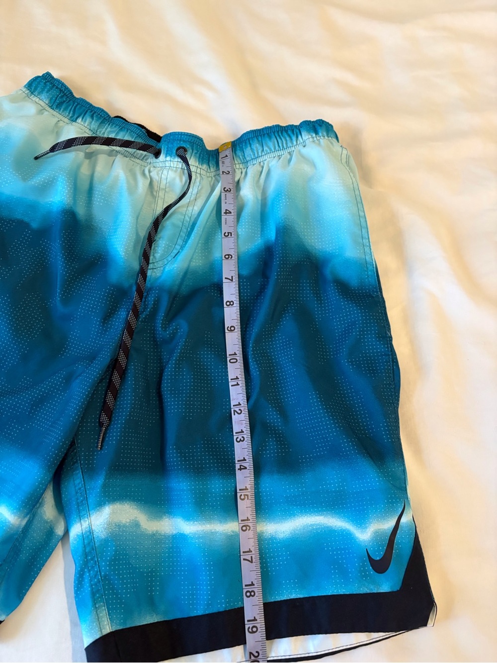 Nike Teal to Navy Ombre Swim Board Shorts - Picture 4 of 8